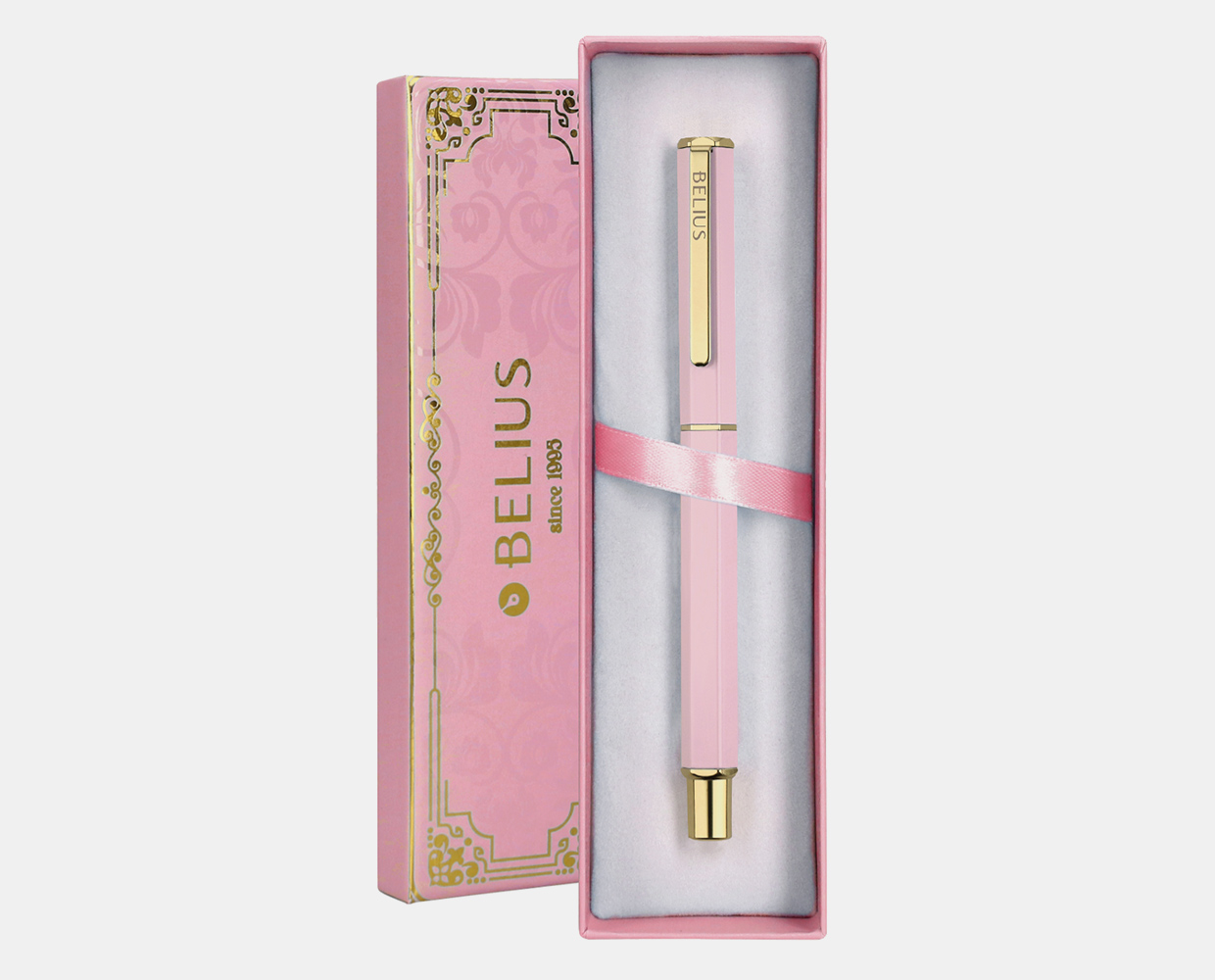 Bolígrafo (tamaño 0,8mm) rosa. Colección Macaron Bliss. Belius.