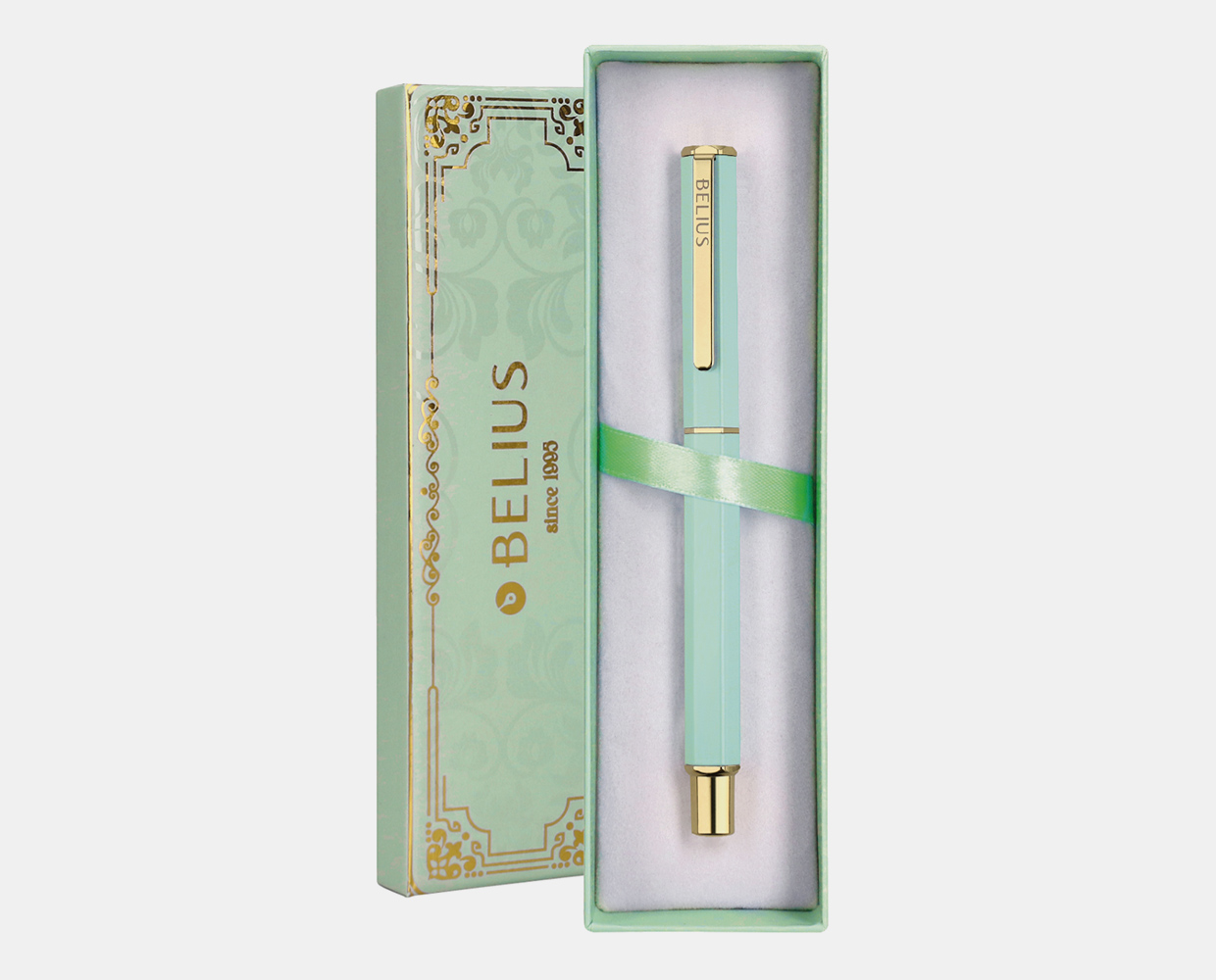 Bolígrafo (tamaño 0,8mm) verde. Colección Macaron Bliss. Belius.